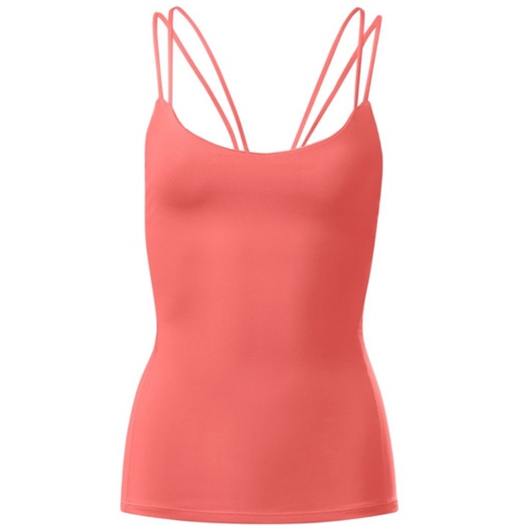 Lululemon Sunset Flow Support Tank Coral Orange 4 Yoga Pilates Climb Pickleball - Picture 1 of 7